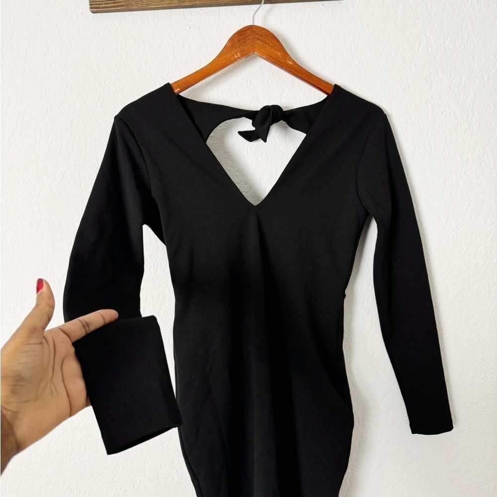 NWT Nookie Cleo Long Sleeve Midi Black - Picture 5 of 9